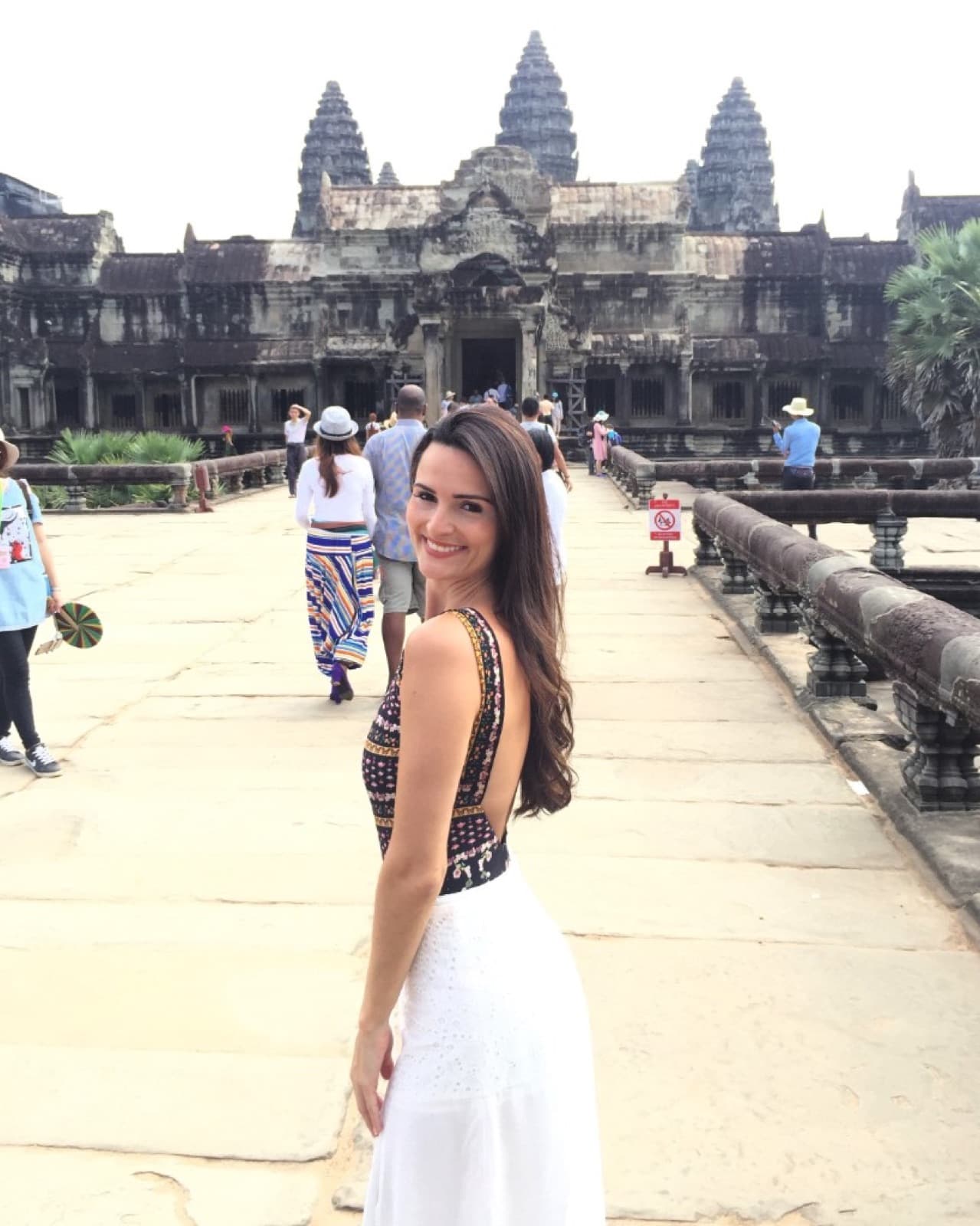 Paula Casagrande em Angkor Wat